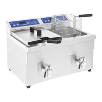 Friggitrice professionale a induzione per ristorante 1 x 10 litri da 60 a 190°C 14_0001772