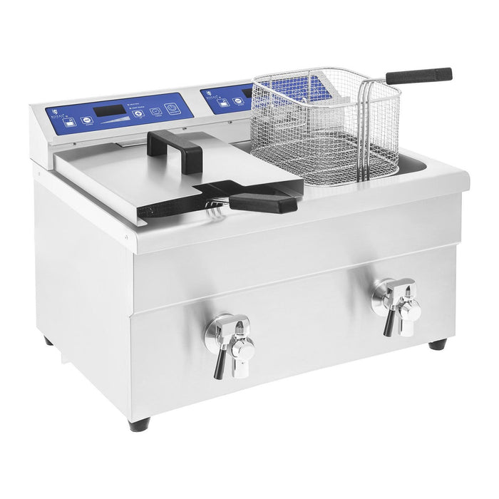 Friggitrice professionale a induzione per ristorante 1 x 10 litri da 60 a 190°C 14_0001772