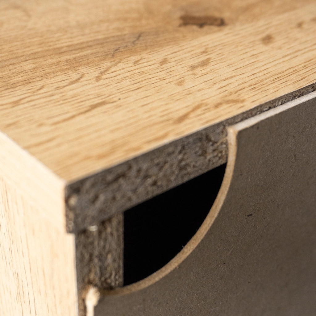 OKWISH Scarpiera con 2 ante, 5 vani e 4 ripiani regolabili, per ingresso, colore legno, 80.5 x 35 x 109.5 cm