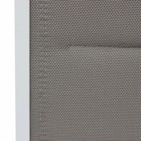 Set di 2 sedie da giardino moderne, alluminio, textilene, bianco