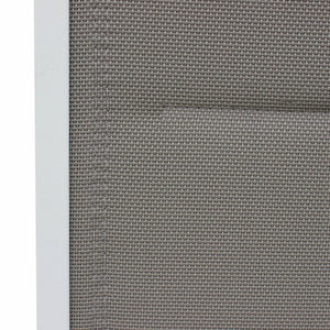 Set di 2 sedie da giardino moderne, alluminio, textilene, bianco