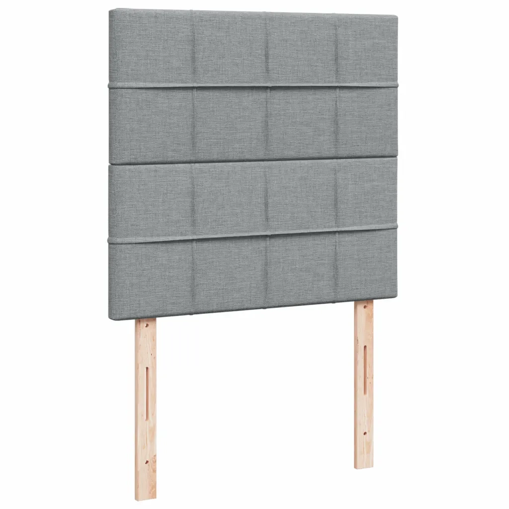 Giroletto a Molle con Materasso Grigio Chiaro 80x200 cm Tessuto 3290315