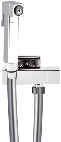 Set idroscopino quadro composto da: rb120 sq, flessibile e rubinetto ad angolo sq