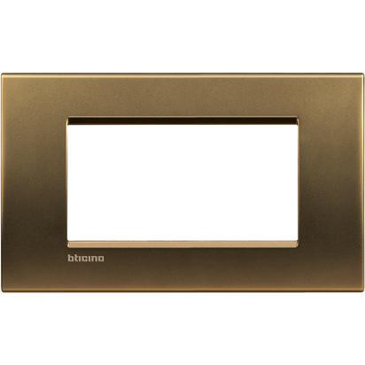 Living Light - Placca 4P Bronzo - LNA4804BZ