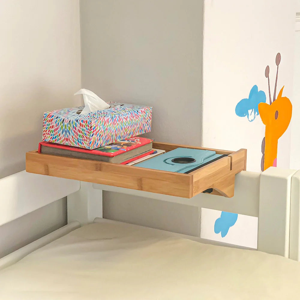 Vassoio da letto Mensole per Camerette Comodino Piccolo Portaoggetti sul Comodino Legno NKD01-N