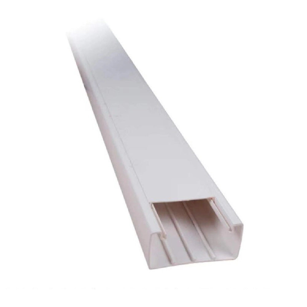 Trade Shop - Set 2 Canalina Elettrica Passacavi Plastica 2mt 16x16mm Autoadesiva Ct2 5621616a -