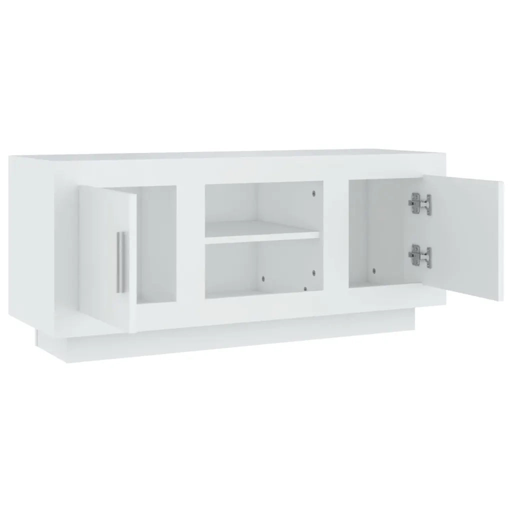Mobile Porta TV-Mobile per TV-Credenza TV Bianco 102x35x45 cm in Legno Multistrato 236548
