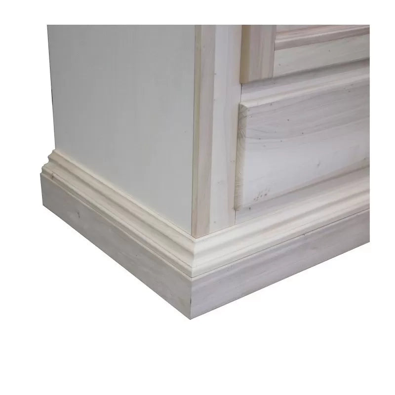 armadio in legno 1 porta 1 cassetto grezzo  l.96 p.56 h.197 (1706) - Mobili 2G