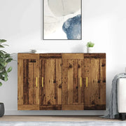 Mobile a muro 2 pcs Legno vecchio 69,5 x 34 x 90 cm 3415561
