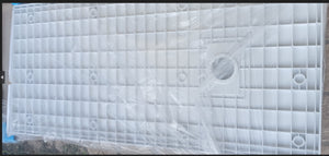 Piatto doccia in acrilico STONE ESSENCE - Bianco - Misura: 80 x 90 cm