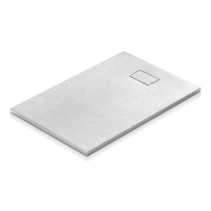 Piatto doccia in acrilico STONE ESSENCE - Bianco - Misura: 80 x 90 cm