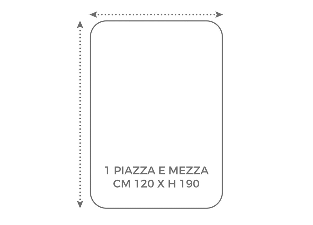 Coprirete Alba Protezione Rete Letto Made Italy In 100% Poliestere - 1 Piazza E Mezza - Coprirete Alba