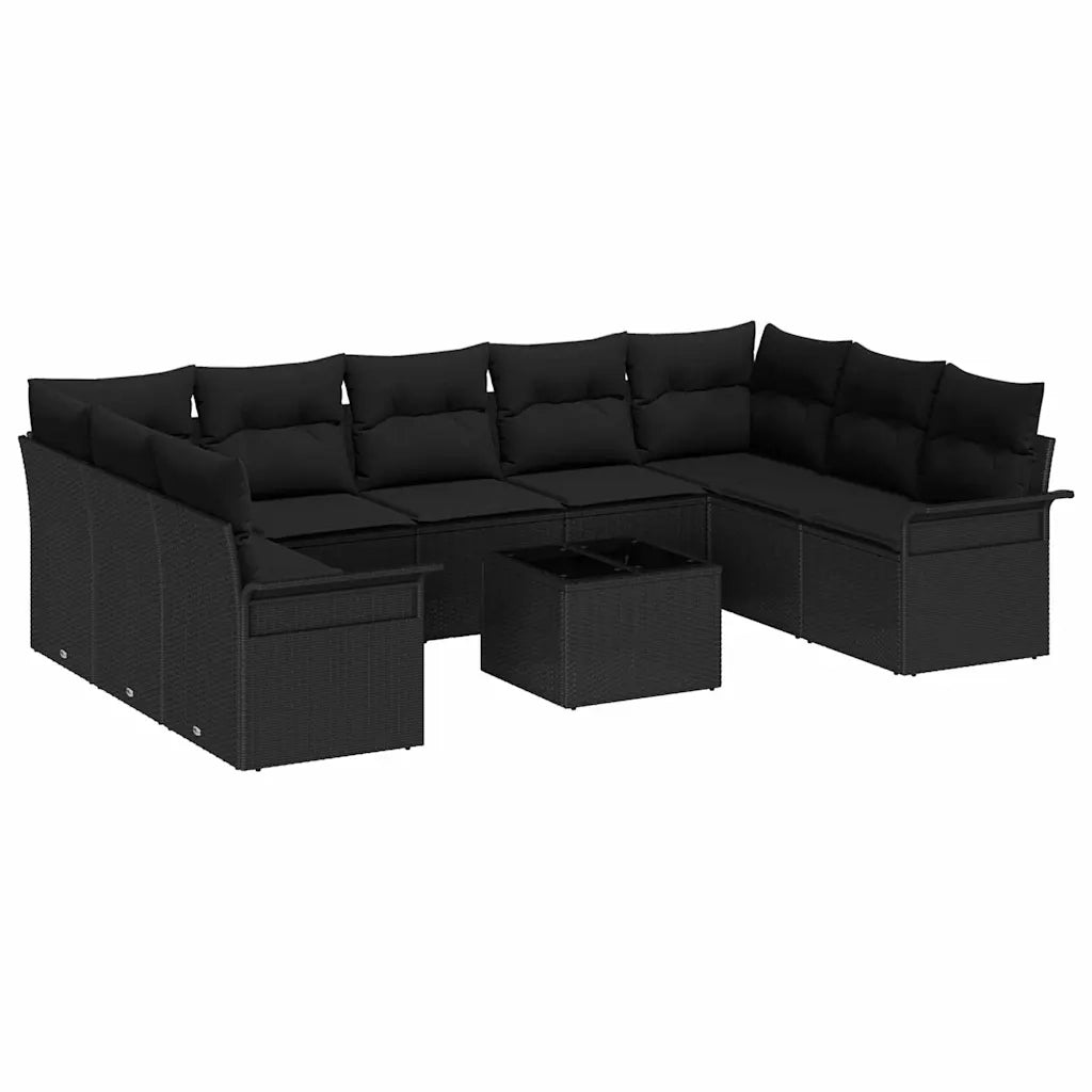 Set Divano da Giardino 10 pcs Beige polyrattan 3354202