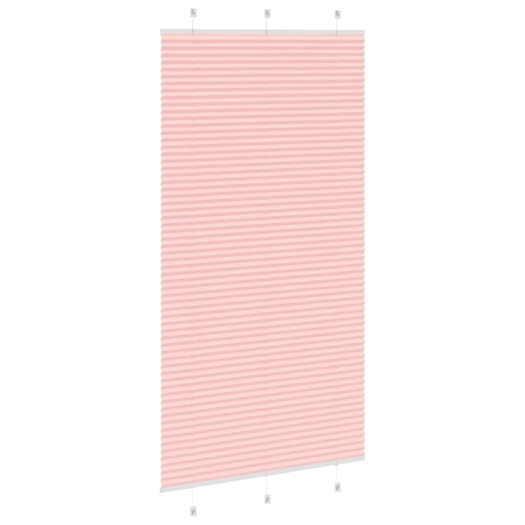 Tenda Plissettata Rosa 105x200 cm Larghezza Tessuto 104,4 cm 4015467