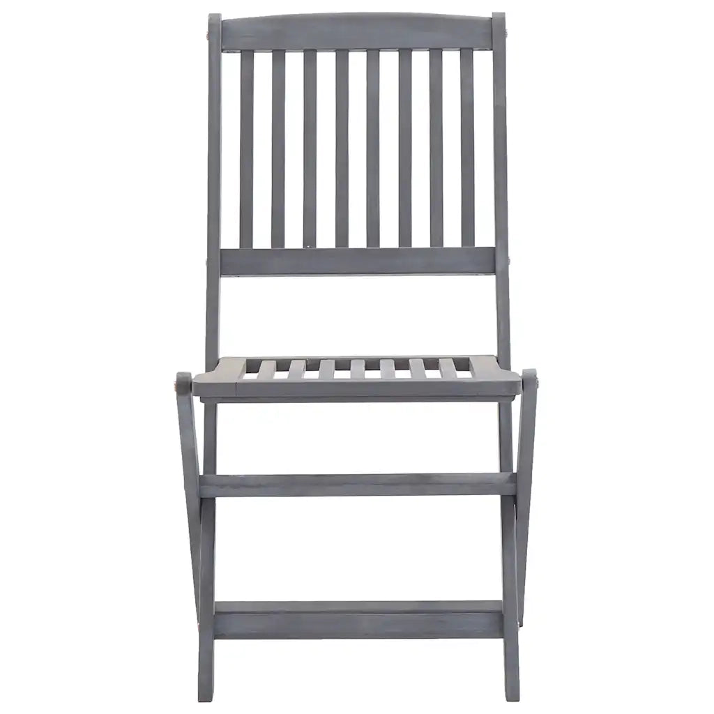 Sedie da Giardino Pieghevoli 6pz con Cuscini in Massello Acacia 3065434
