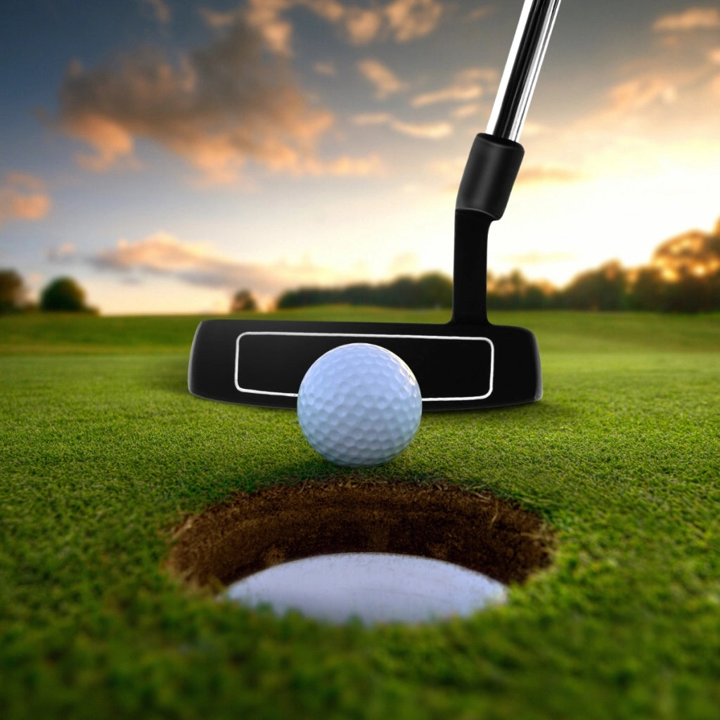 Putter da golf con coprizione linee di allineamento per migliorare la precisione, Putter stile mazza da 89 cm