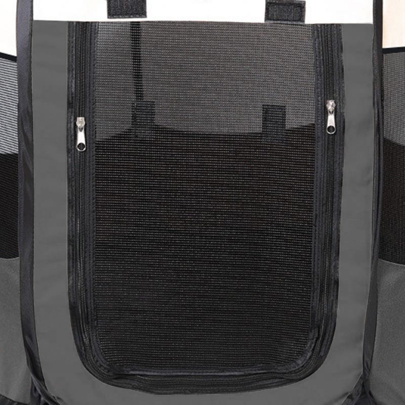 VALORA Box pieghevole ottagonale per animali domestici - Grigio 74x74x43cm