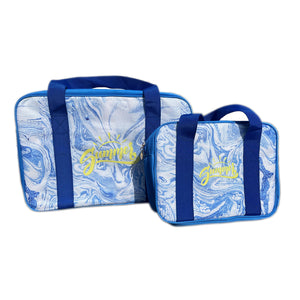 set 2 borse termiche di materiale tnt con rivestimento isotermico