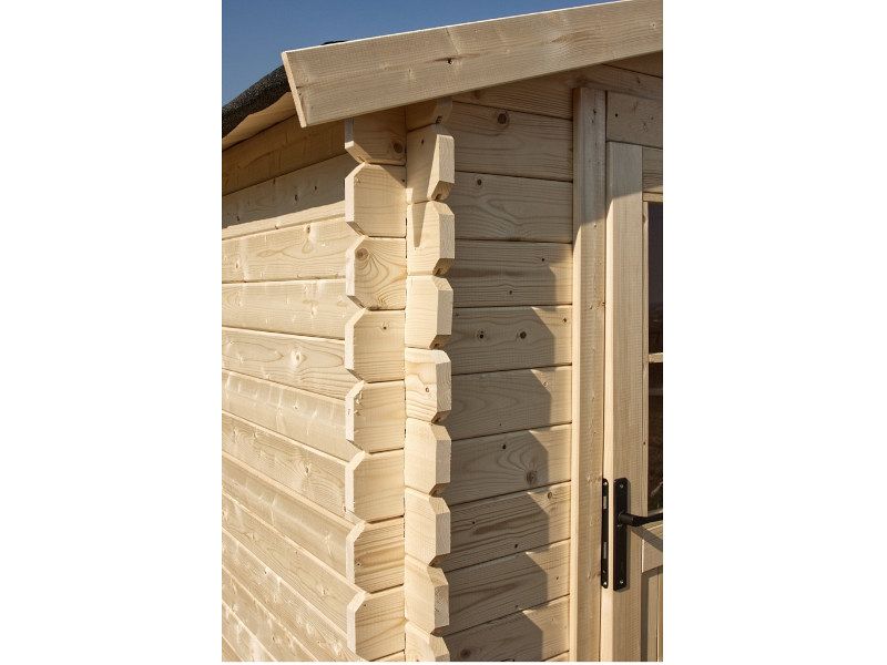 Casetta Gaia Losa legno pino grezzo spessore 28mm dimensioni 190x190cm