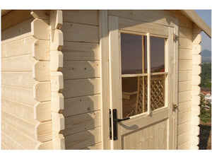 Casetta Gaia Losa legno pino grezzo spessore 28mm dimensioni 190x190cm