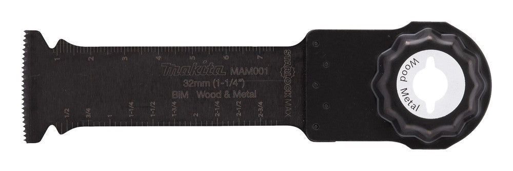 Lama multifunzione Makita tagli affondamento Starlock Max legno metallo B-66400