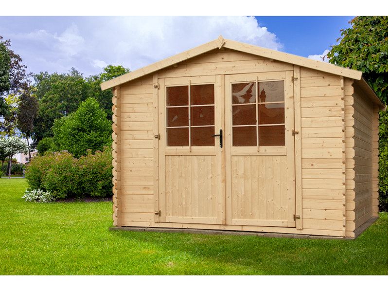 Box di legno Astrid in abete grezzo non trattato cm300x300x226H Losa