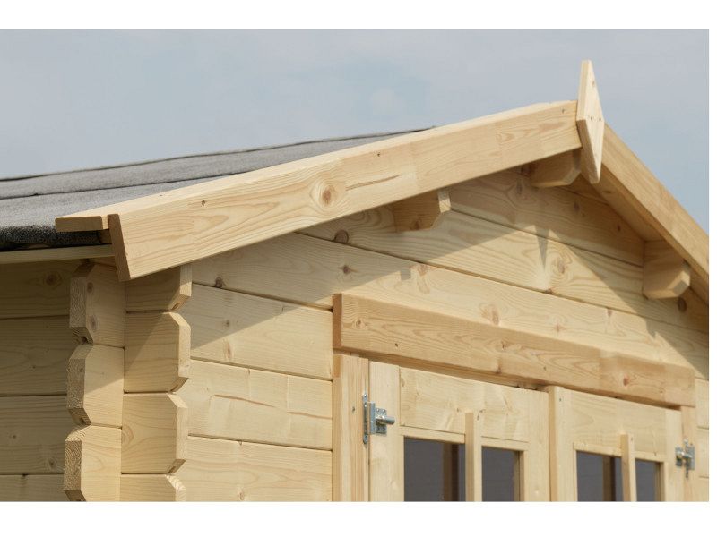 Box di legno Astrid in abete grezzo non trattato cm300x300x226H Losa