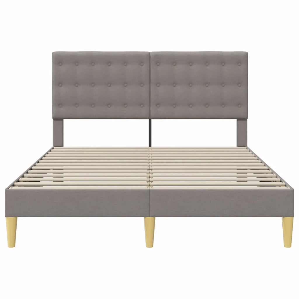 Struttura del letto con testiera Tortora 120 x 200 cm Tessuto 42027789