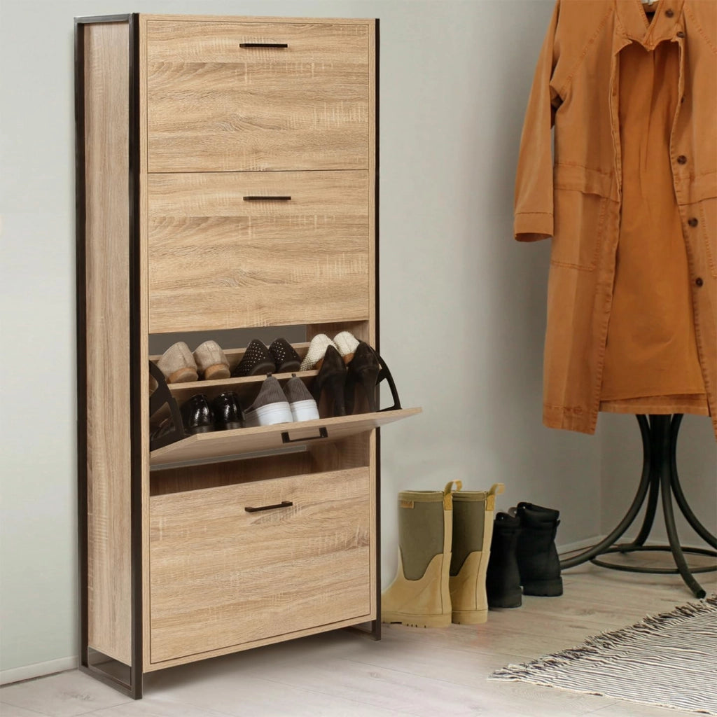 Scarpiera LUIS 4 ante design industriale