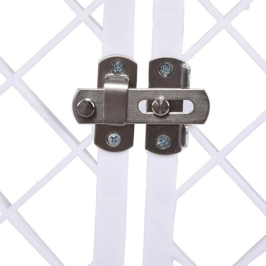 VALORA Box per cani pieghevole bianco 90x90x60cm