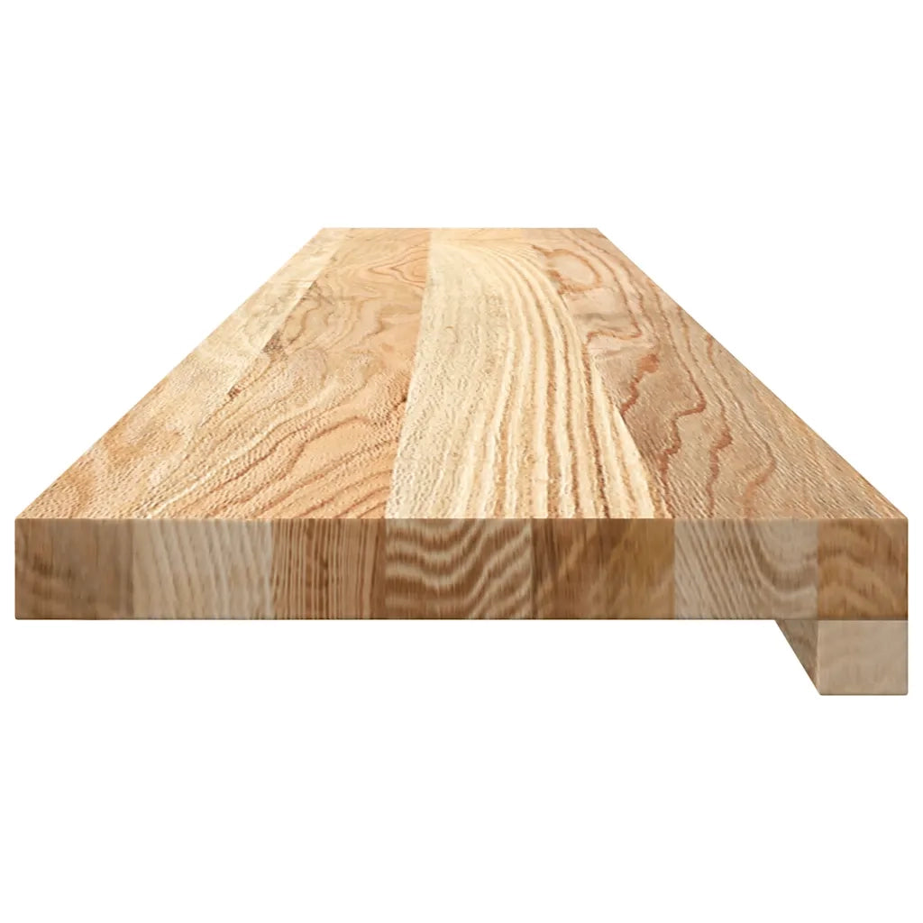 Davanzali 2 pz Non Trattati 110x20x2cm Legno Massello di Rovere