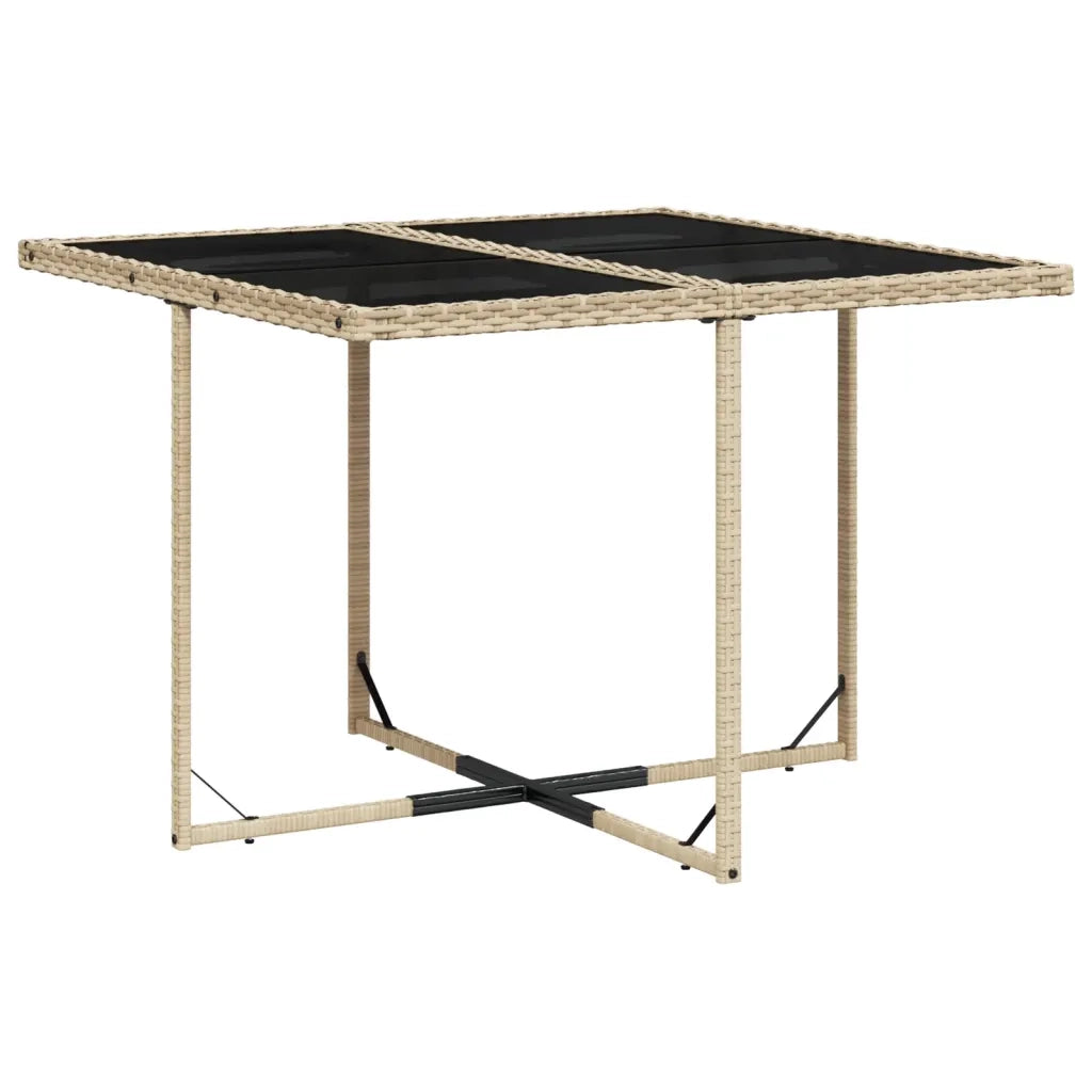 Set Pranzo da Giardino 9 pz con Cuscini Beige Misto Polyrattan 3277727