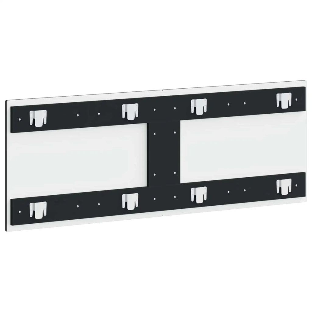 Testiera da Muro UTRECHT Nero Legno ingegnerizzato 897836