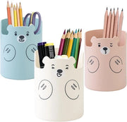 Pennafileratore Plus in Bianco, Rosa e Blu - Pennafileratore Ronde Multifunzionale per Scuola, Casa e Ufficio