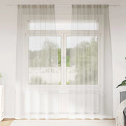 Tenda in Velo con tende 2 pcs Crema 260 x 140 cm Poliestere 4108016