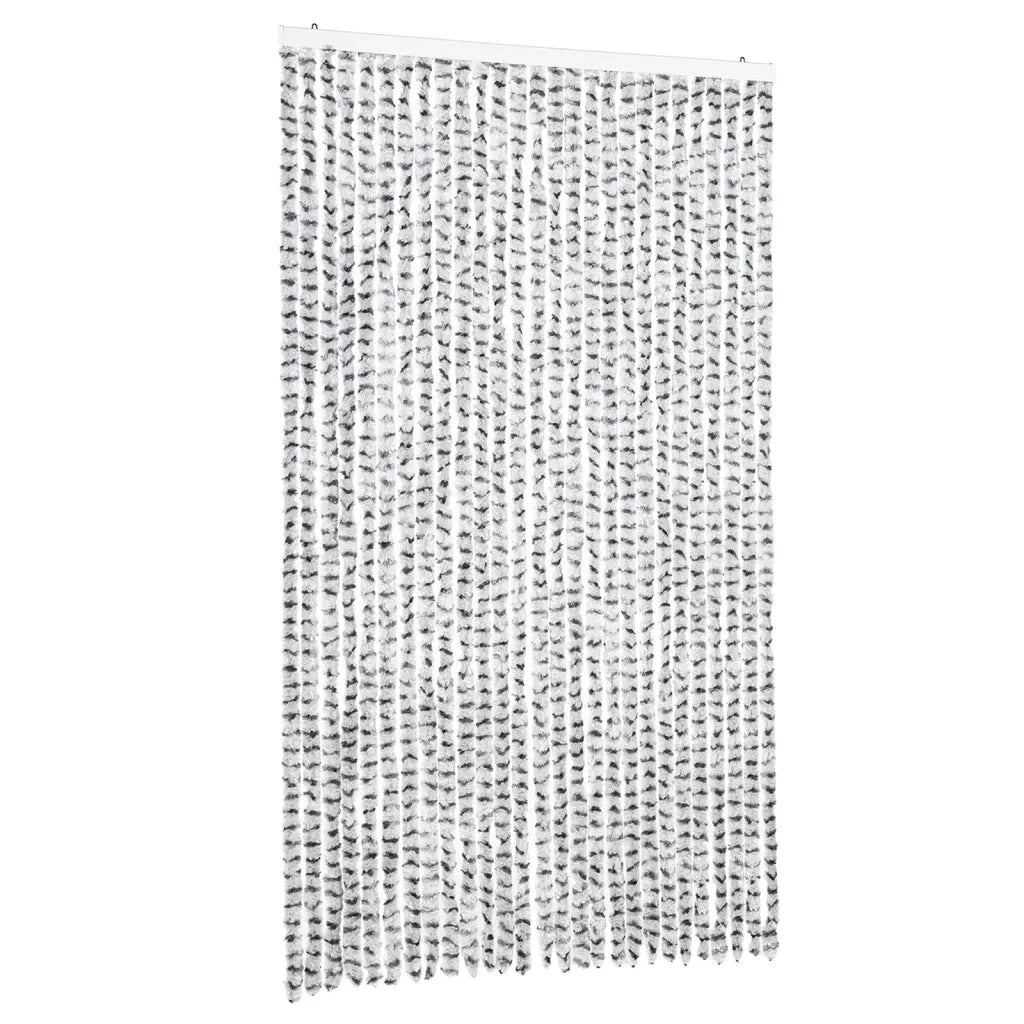Tenda Antimosche Grigio Chiaro e Grigio Scuro in Ciniglia