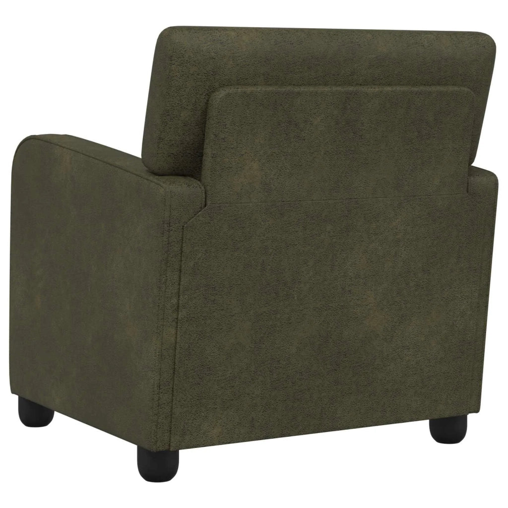 Poltrona Verde militare Pelle Scamosciata Sintetica 42043426