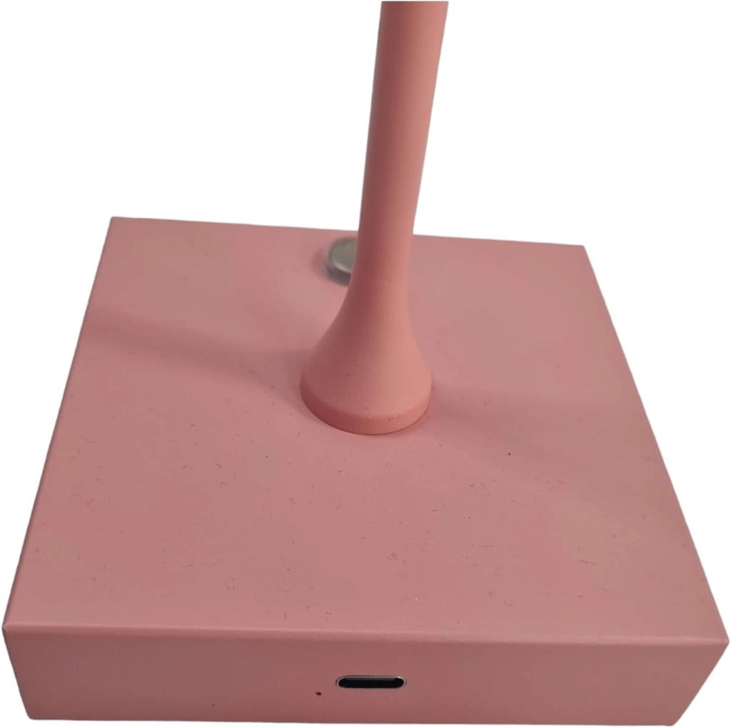Lampada led da tavolo touch con batteria ricaricabile usb con 3 tonalità di colore dimmerabile Rosa