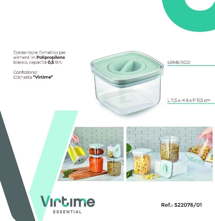 Contenitore Frigobox Ermetico in Plastica 11 x,5 x 11,5 x 8 cm