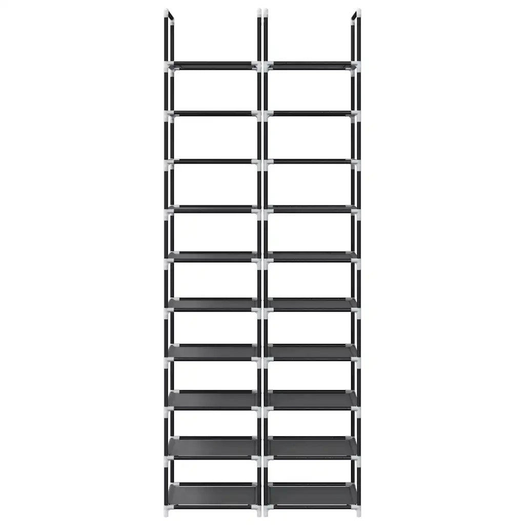 vidaXL Scarpiere a 10 Livelli 2 pz 33x33x174 cm in Tessuto Non Tessuto
