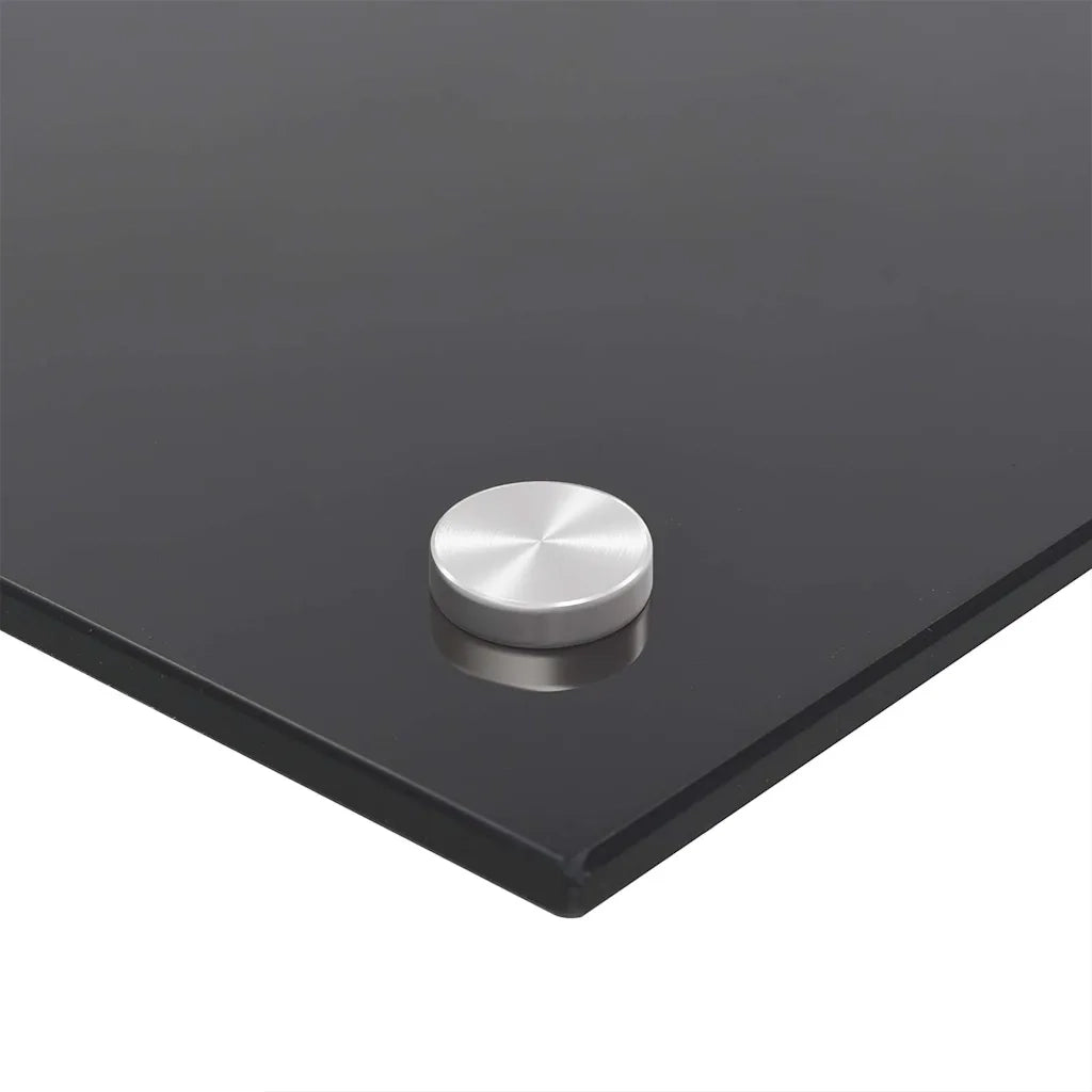 Paraschizzi per Cucina-Protezione parete cucina Nero 80x40 cm in Vetro Temperato