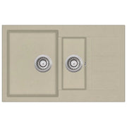 Lavello da cucina in granito beige a doppia vasca 02_0002343
