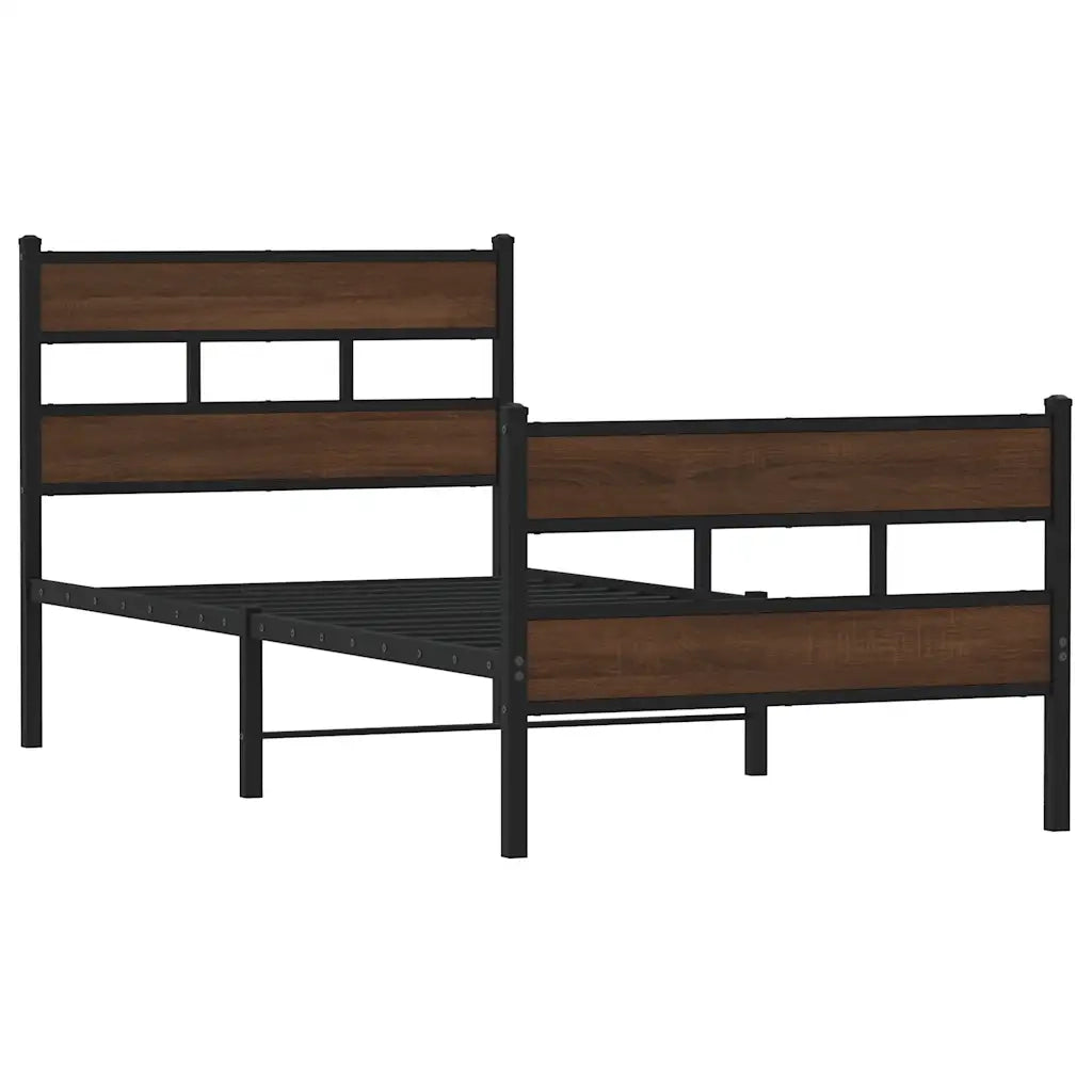 Giroletto senza Materasso con Testiera e Pediera-Struttura Letto 100x190 cm