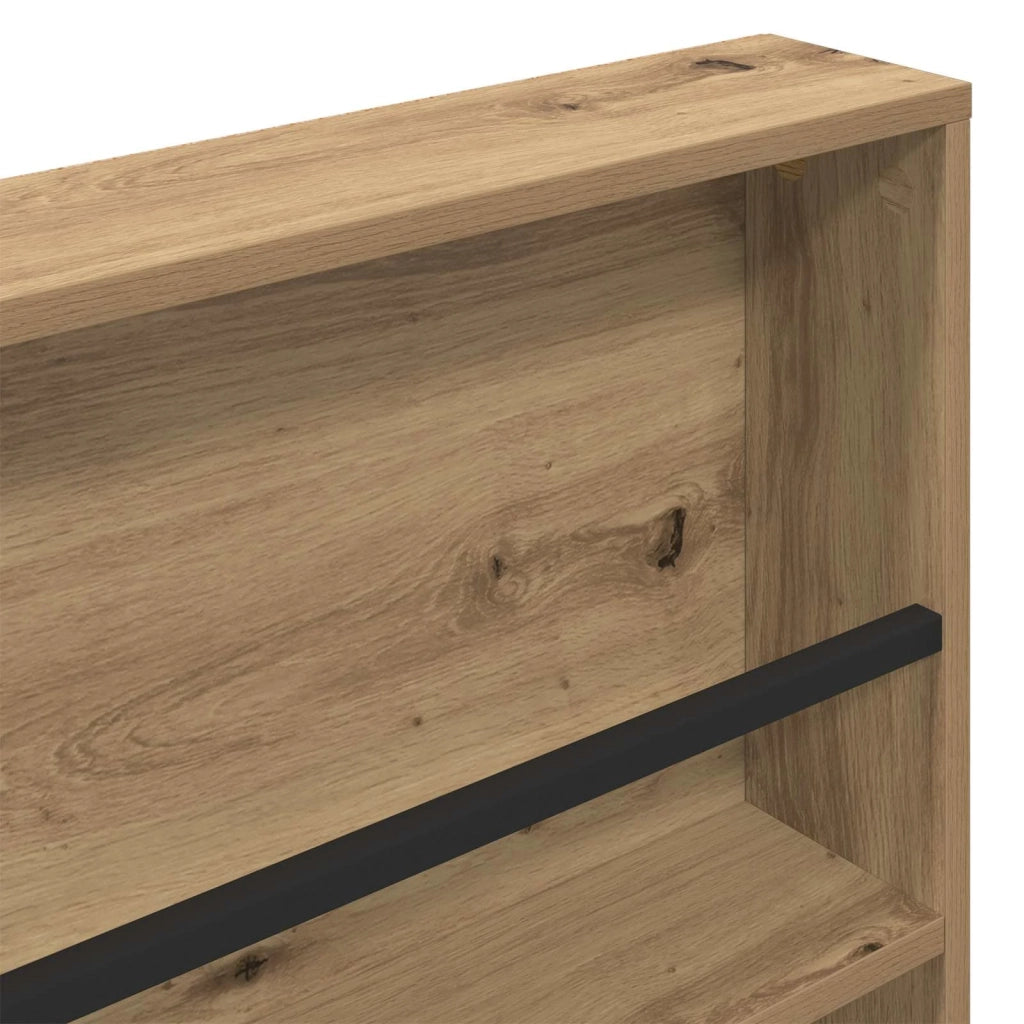 Scaffale per riviste 2 pz Rovere artigianale 80 x 12 x 70 cm CFW9498853