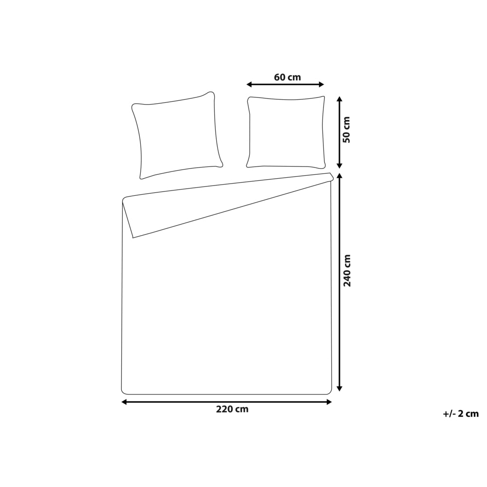 Set copripiumino e federa in cotone satinato bourdeaux 240 x 220 cm per una camera da letto moderna