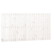 Testiera | Testata da Parete Bianca 166x3x90 cm in Legno Massello di Pino