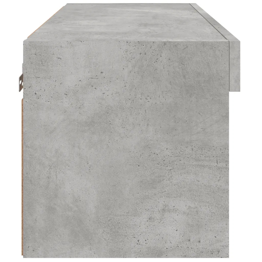 Mobile Porta TV con Luci LED Grigio Cemento 60x30x30 cm 837133