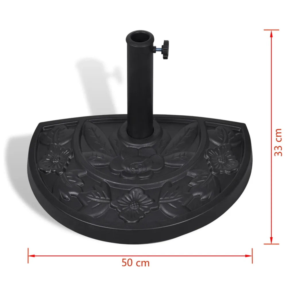 Base per parasole/ombrellone semicircolare in resina CFW5792789