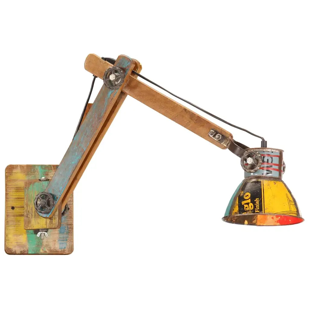 Lampada da Parete in Stile Industriale Rotonda Multicolore E27 344403