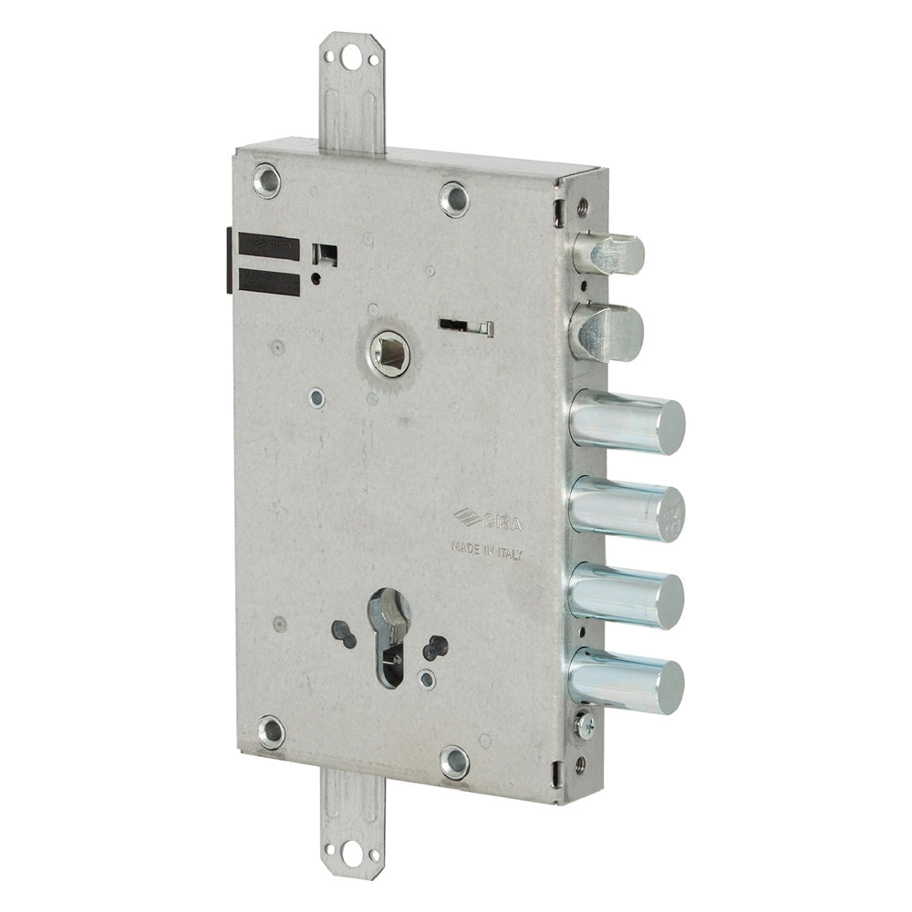 SERRATURA ELETTRICA DA APPLICARE TRIPLICE PER PORTE BLINDATE ART. 15515 E 64 - 2 mandate / 4 catenacci  - CISA